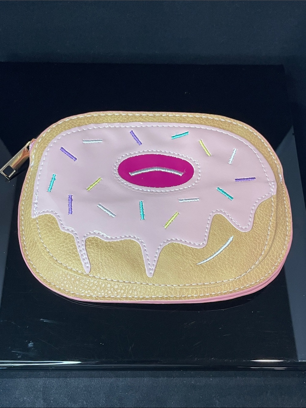WINKY LUX Frosted Donut Cosmetic Pouch NWOT